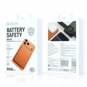 Powerbank Devia Ultra13 Magnetic PD 5000mAh orange